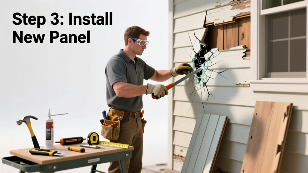 How to Replace a Cracked Siding Panel on Your Home
