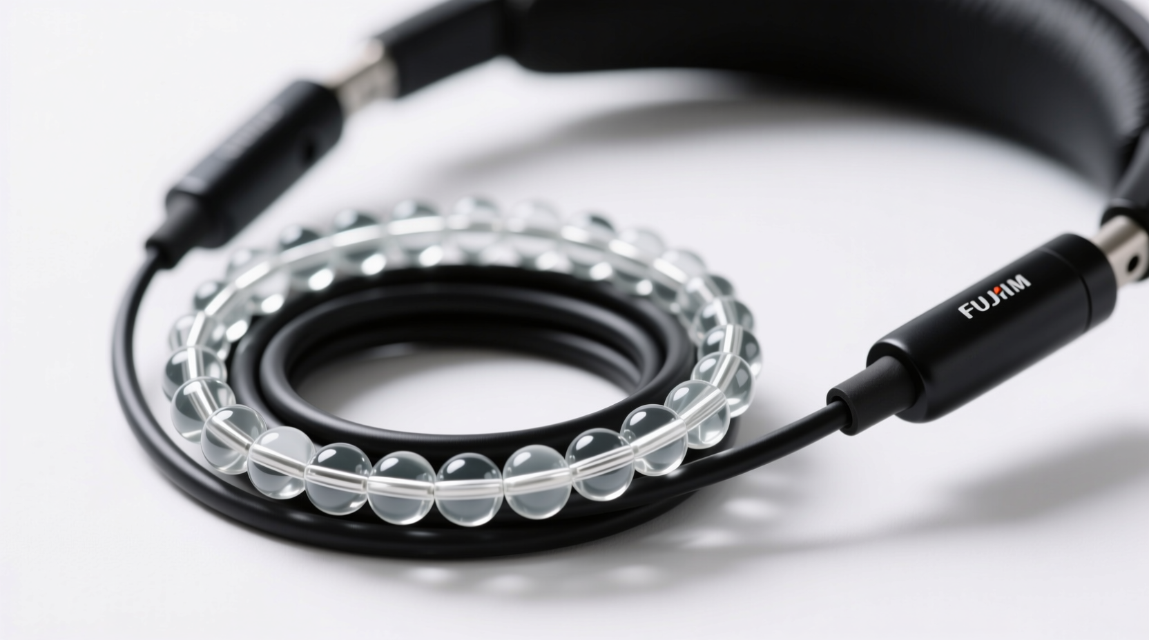 wrap your headphone cables in beads to keep them from t
