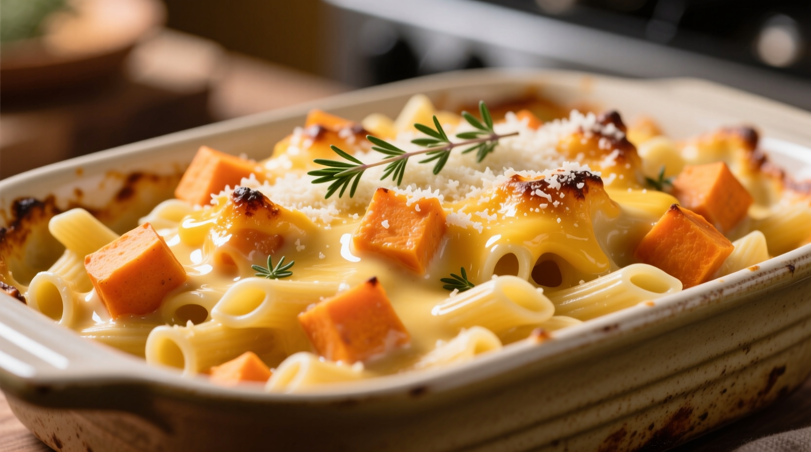 Creamy Sweet Potato Mac and Cheese Recipe (Healthier Version)