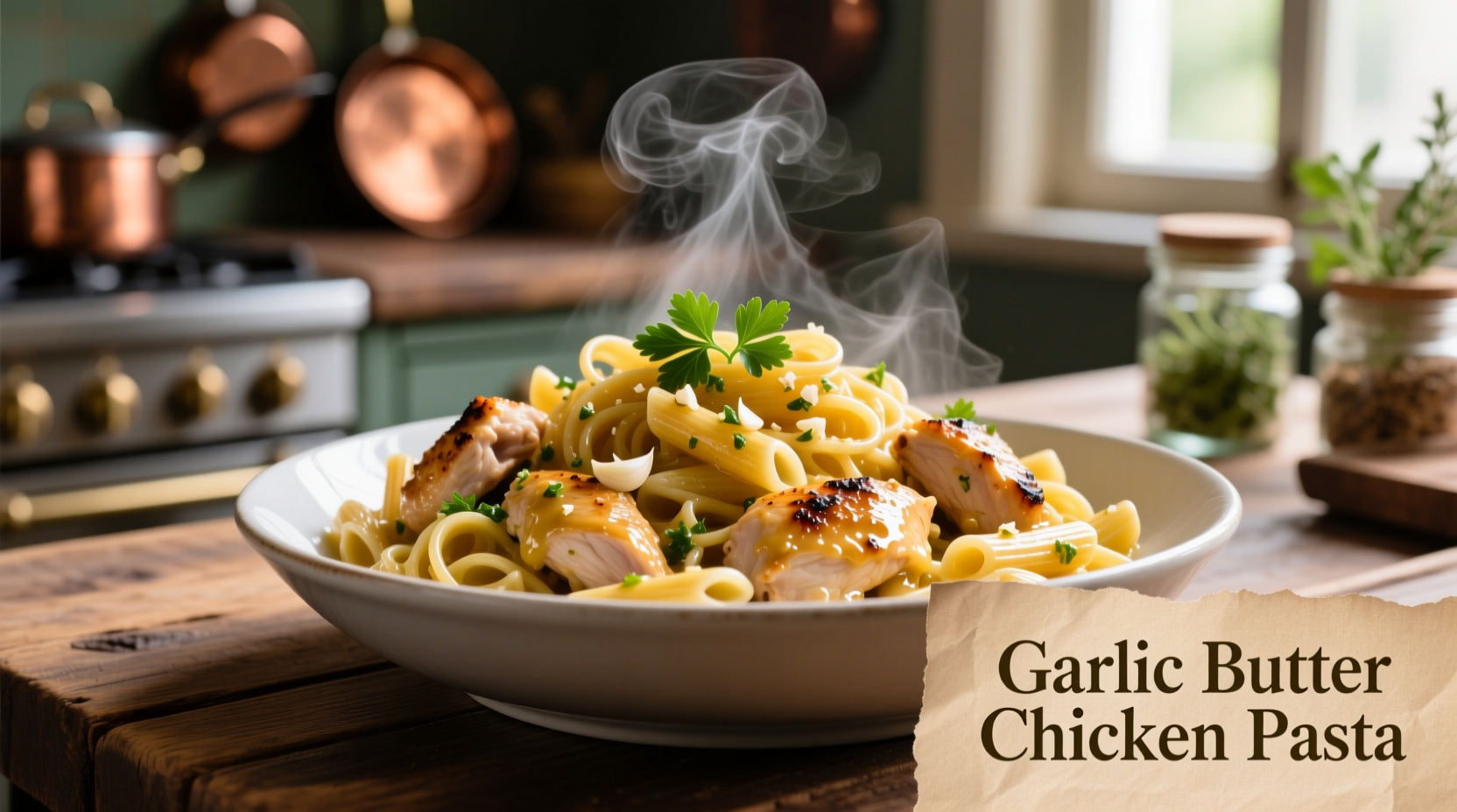 Perfect Garlic Butter Chicken Pasta Recipe in 30 Minutes