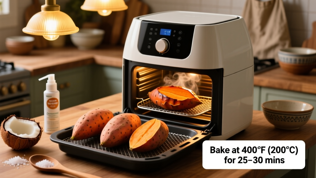 How to Bake a Sweet Potato in an Air Fryer Oven