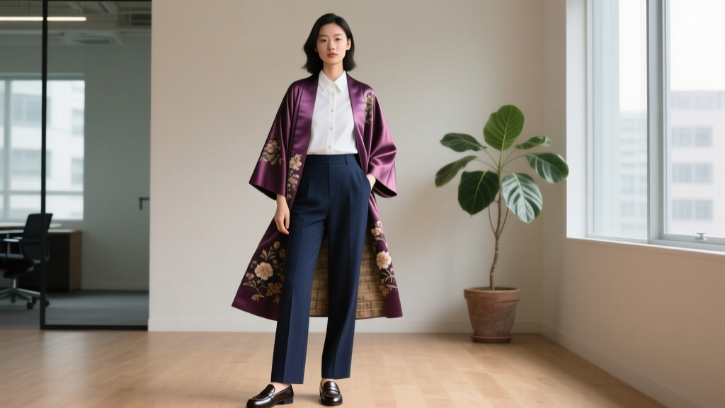 Styling Vintage Silk Haori Jackets for 2026 Smart-Casual Workwear