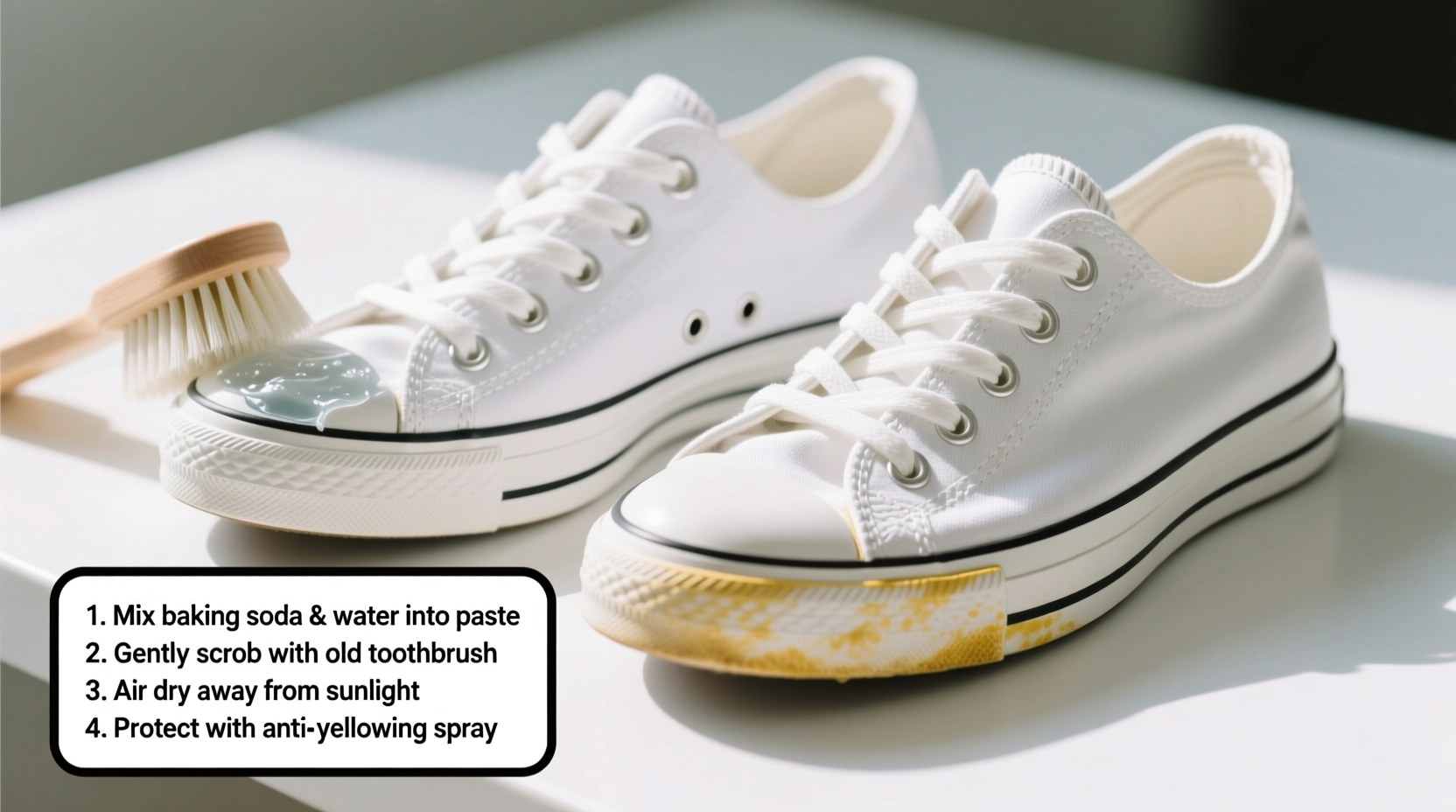 how to clean white canvas shoes without yellowing simple home methods