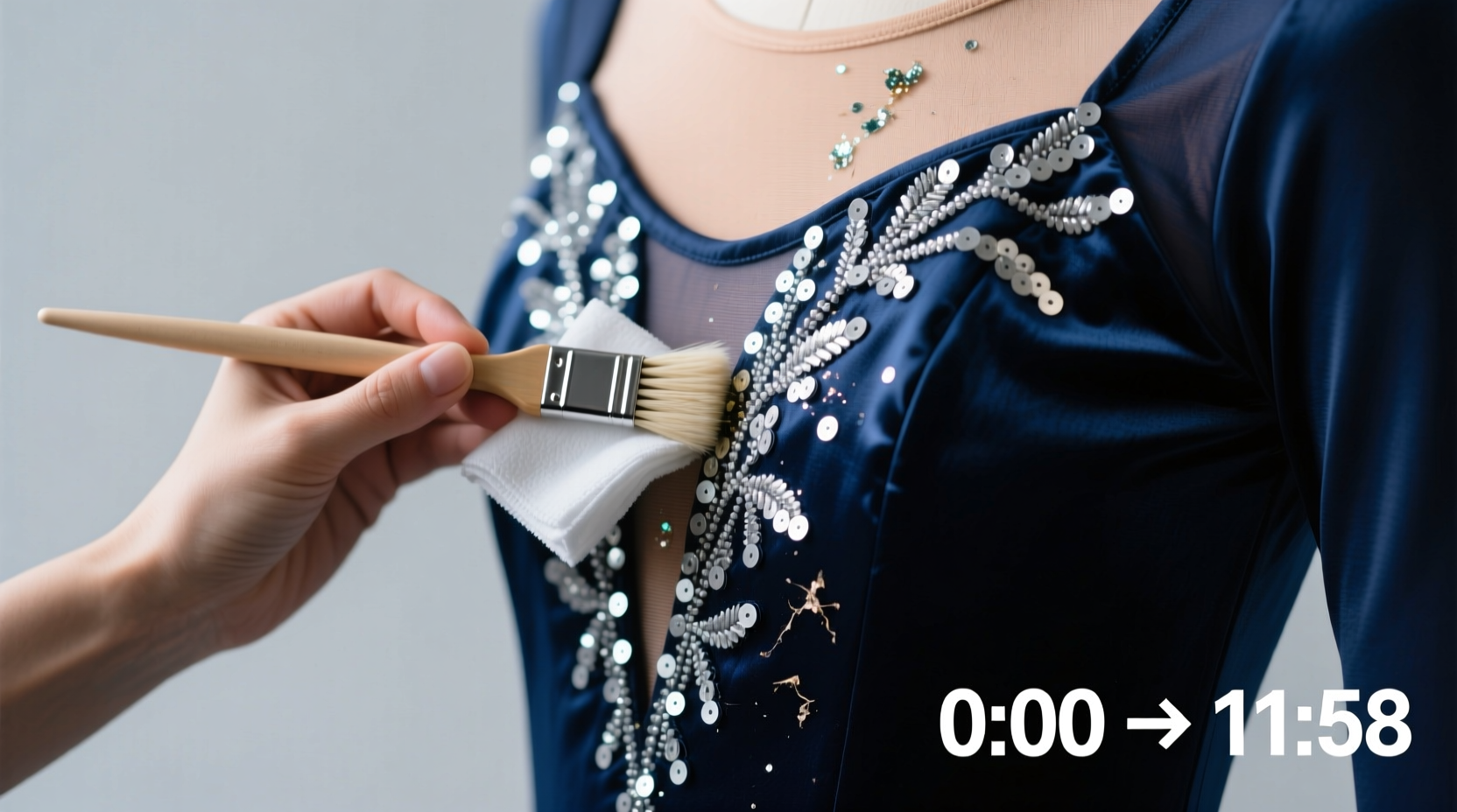 glitter removal for sequined costumes