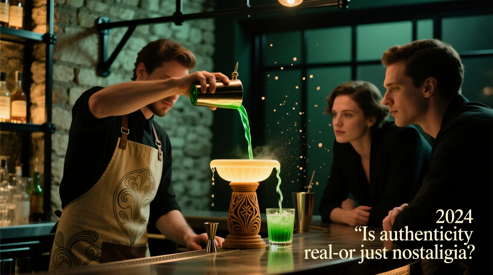 is the resurgence of absinthe in craft bars driven by authenticity or aesthetic nostalgia