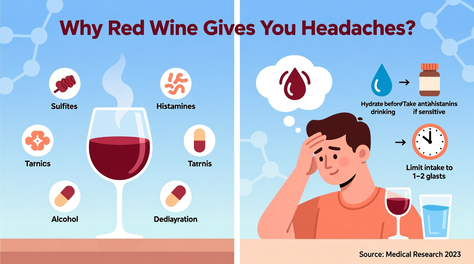 why is my red wine giving me headaches possible triggers and how to prevent them
