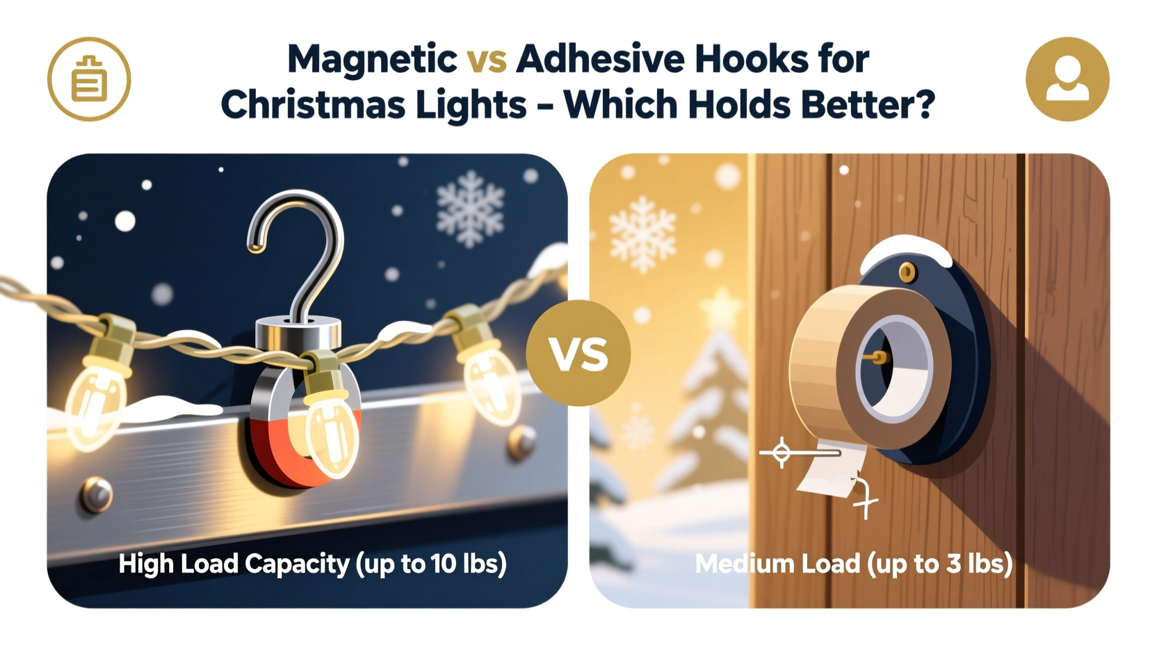 magnetic vs adhesive hooks for christmas lights which holds better