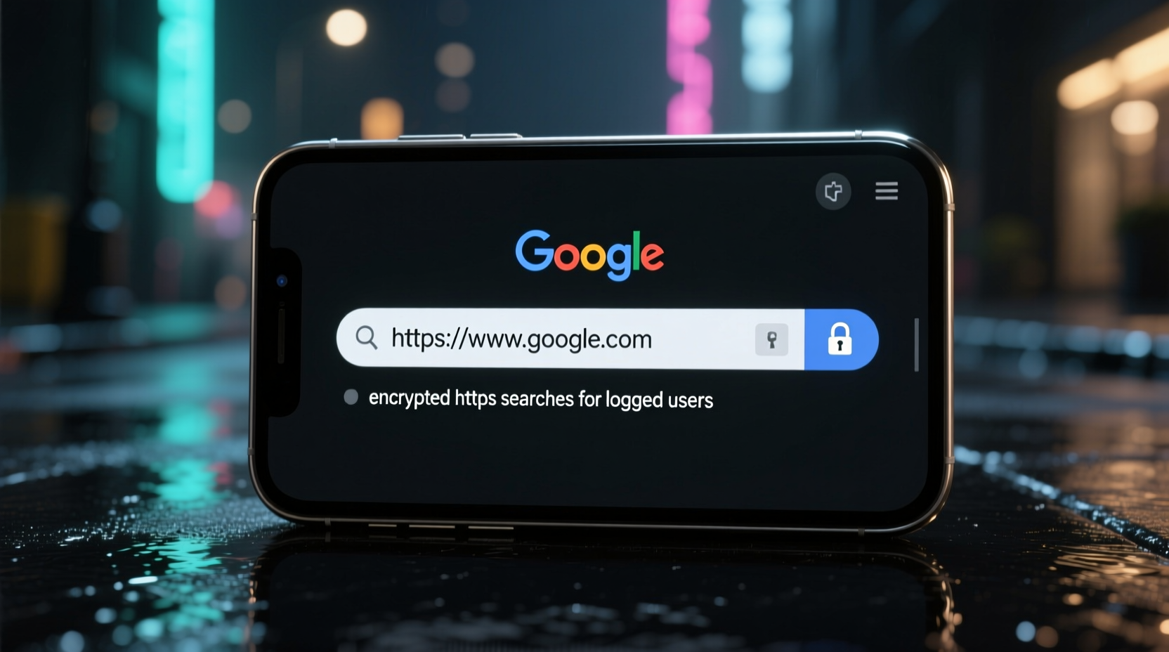 google defaults to encrypted https searches for logged