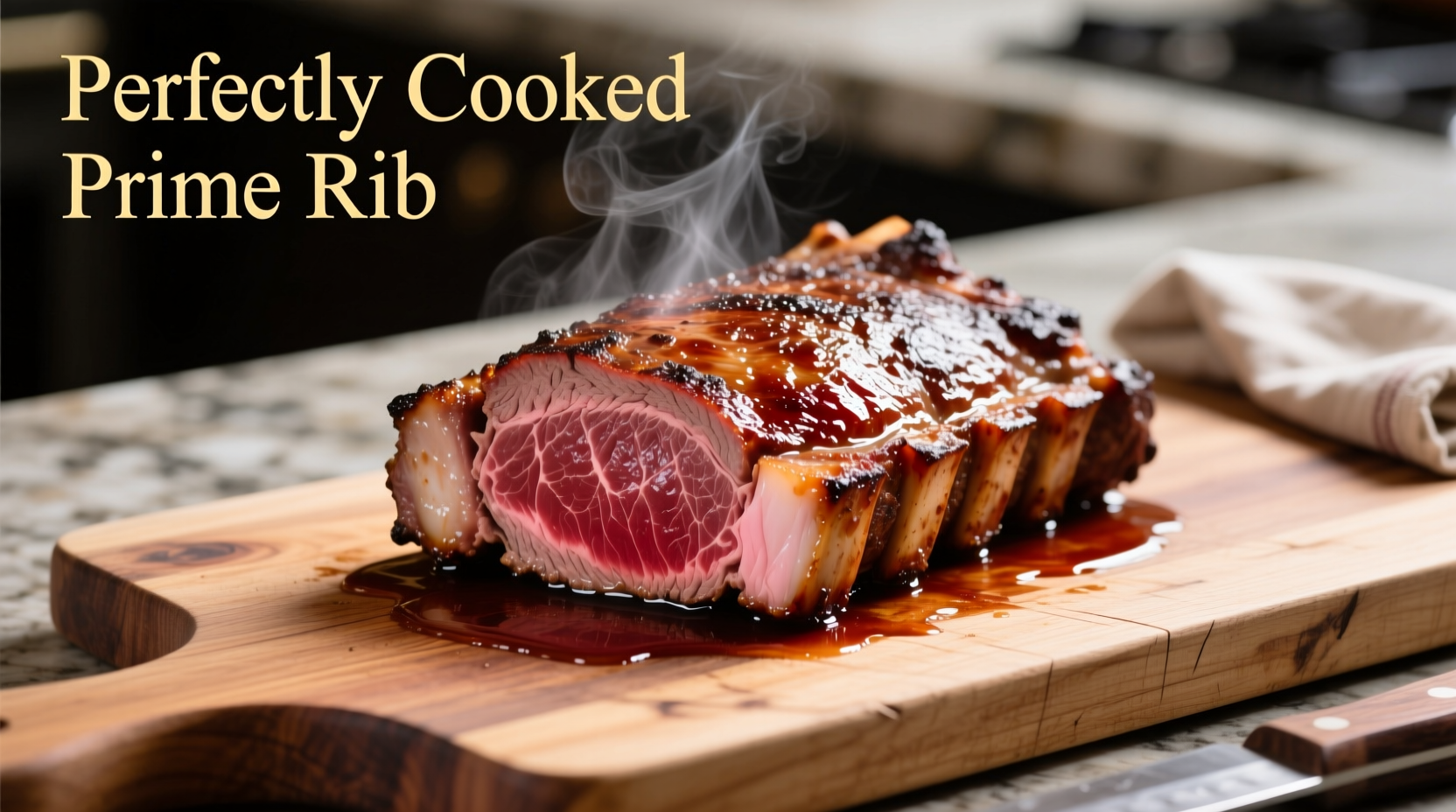 Kerntemperaturmessung bei kleinem Prime Rib Roast