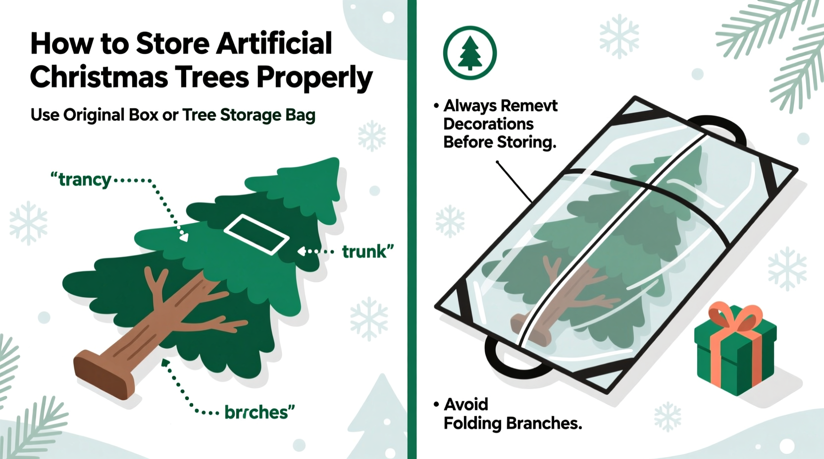 how to store artificial christmas trees properly to avoid tangles and damage next season