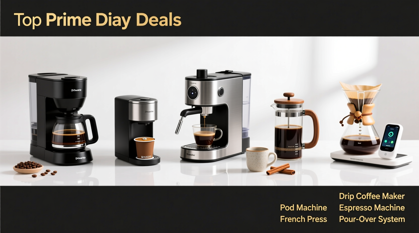 the best prime day deals on every type of coffee maker