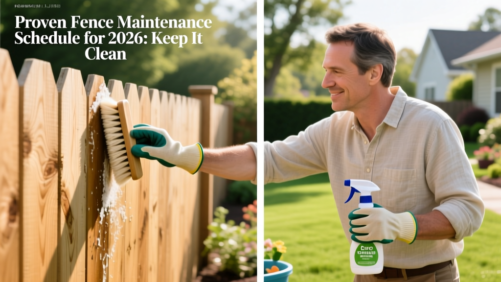 Proven Fence Maintenance Schedule for 2026: Keep It Clean