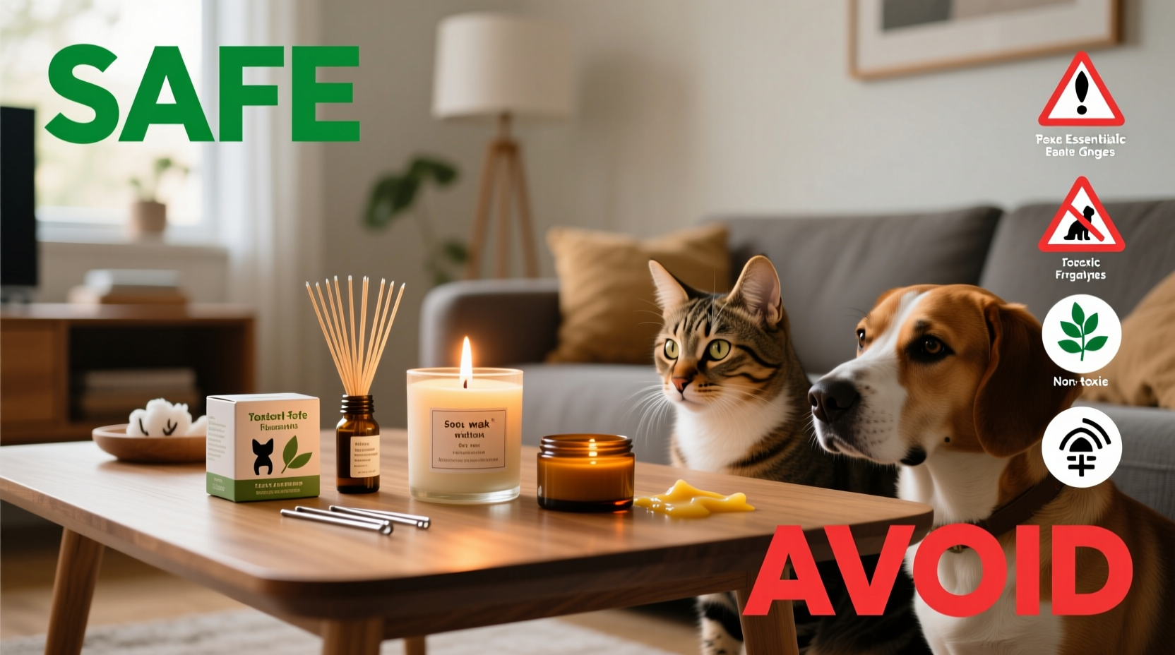 are scented candles safe to burn around pets what to avoid
