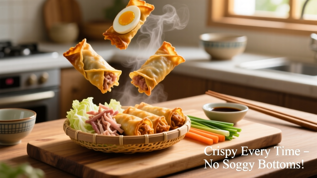 Crispy Pork Egg Rolls in the Air Fryer (No Soggy Bottoms!)