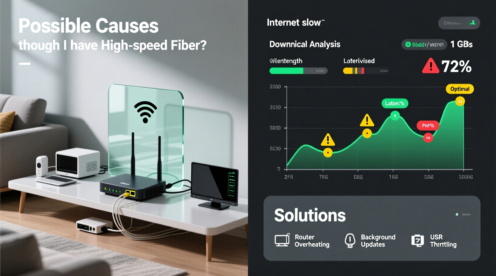 why is my internet slow even though i have high speed fiber