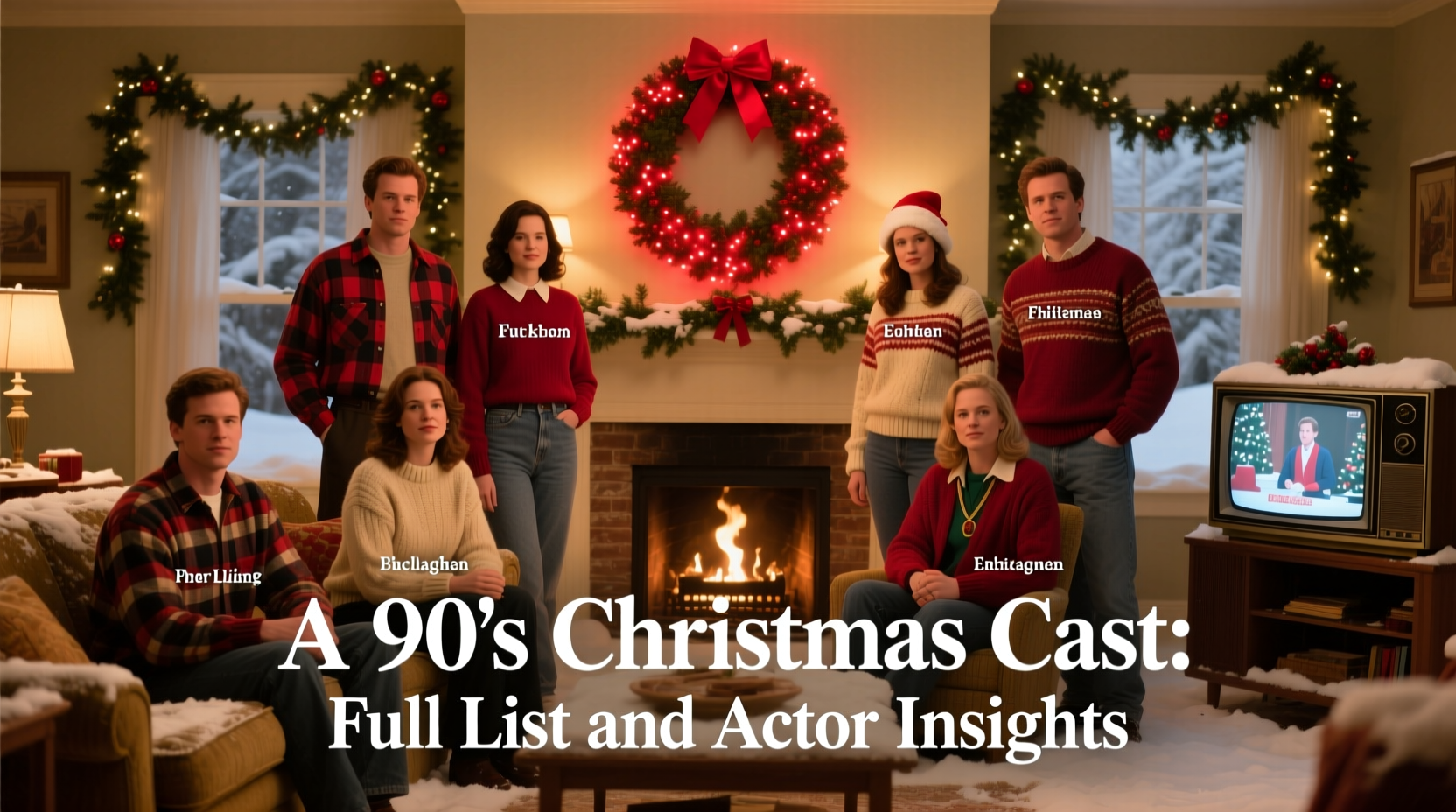 a 90s christmas cast
