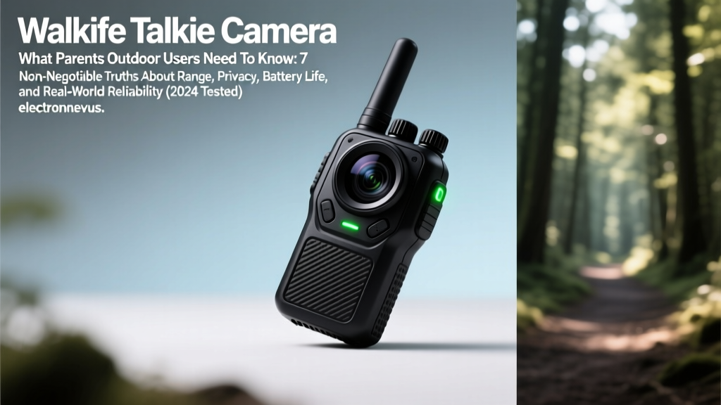 Walkie Talkie Camera What Parents Outdoor Users Need To Know: 7 Non-Negotiable Truths About Range, Privacy, Battery Life, and Real-World Reliability (2024 Tested)