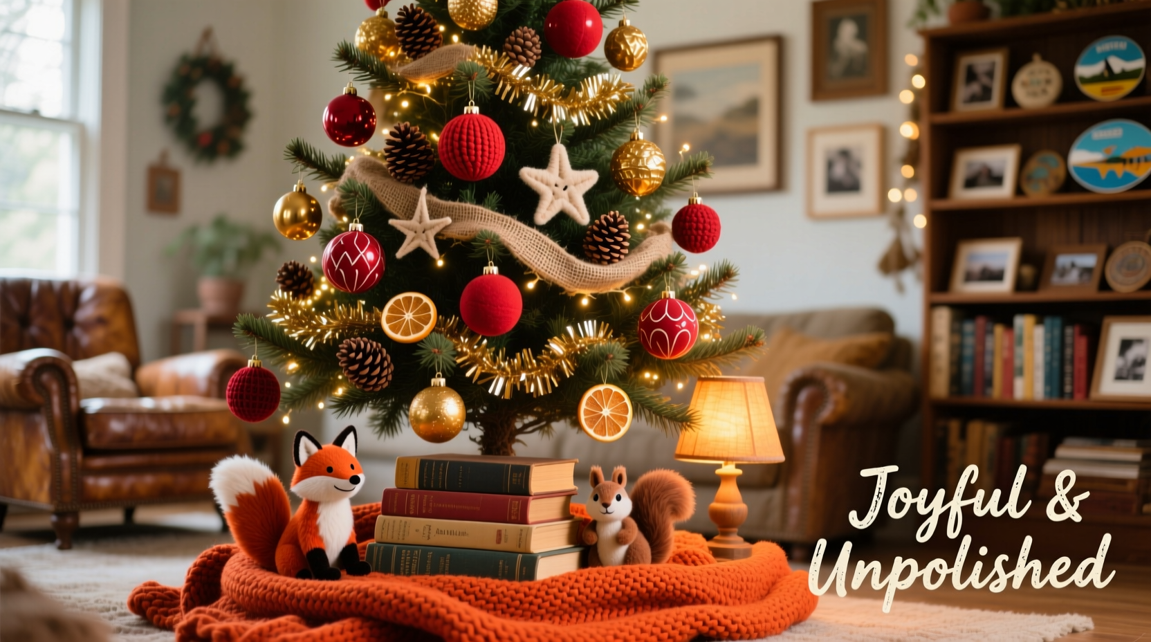 how to style a red and gold christmas tree without looking too formal