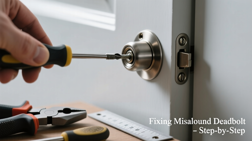 Fixing a Door Deadbolt That Won’t Align Properly
