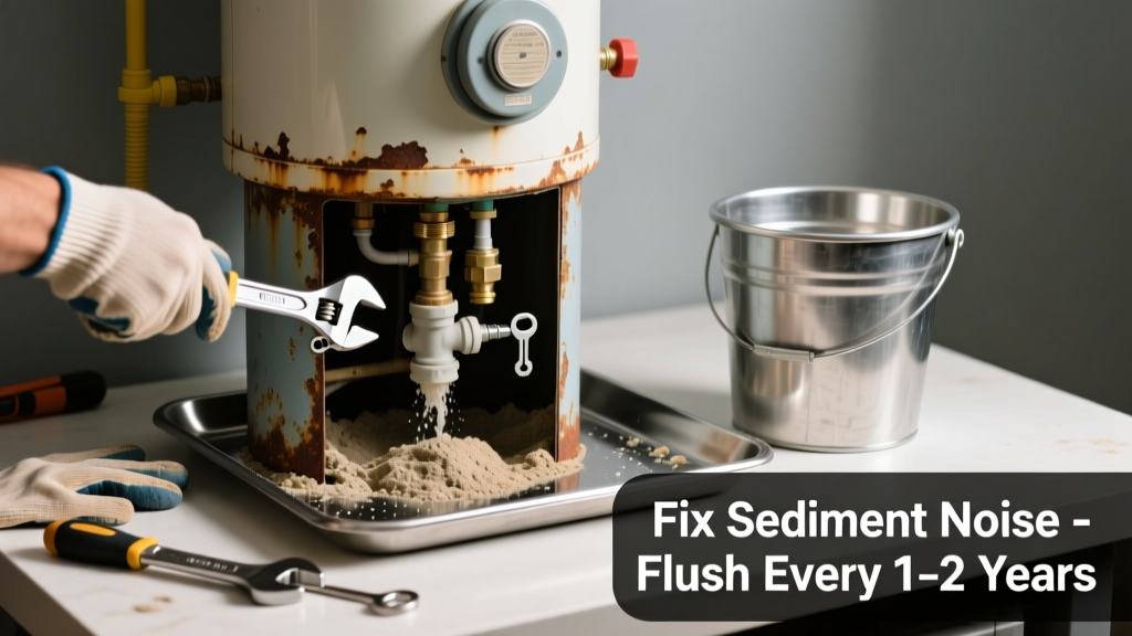 Fix Noisy Water Heater Caused by Sediment Buildup