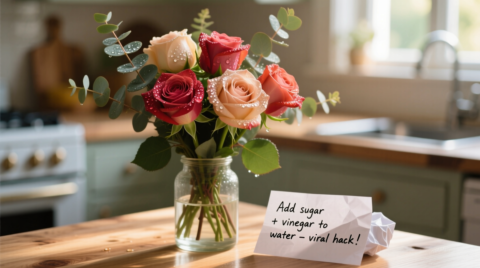 i tried the viral hack to keep flowers fresh