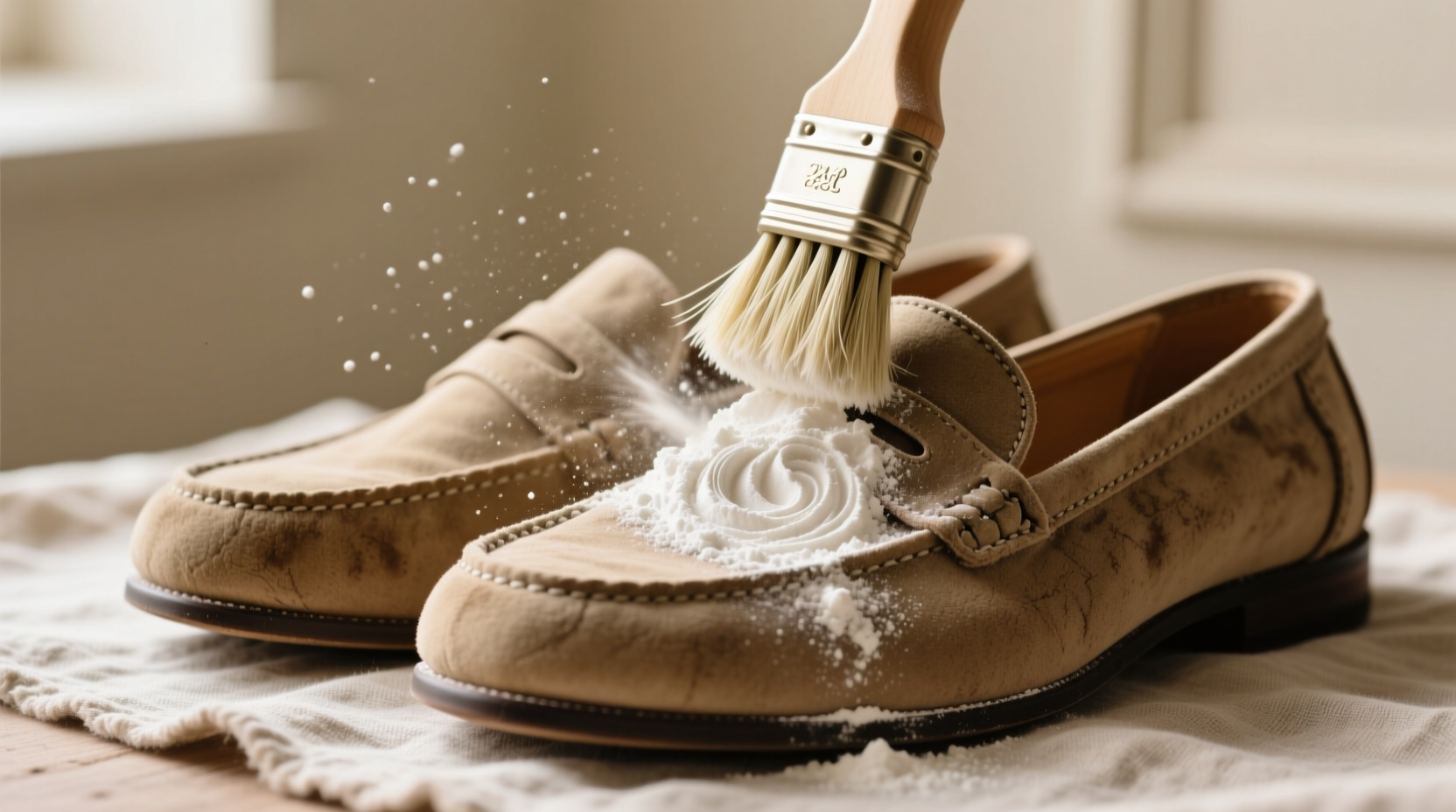 eco friendly suede cleaning with cornstarch