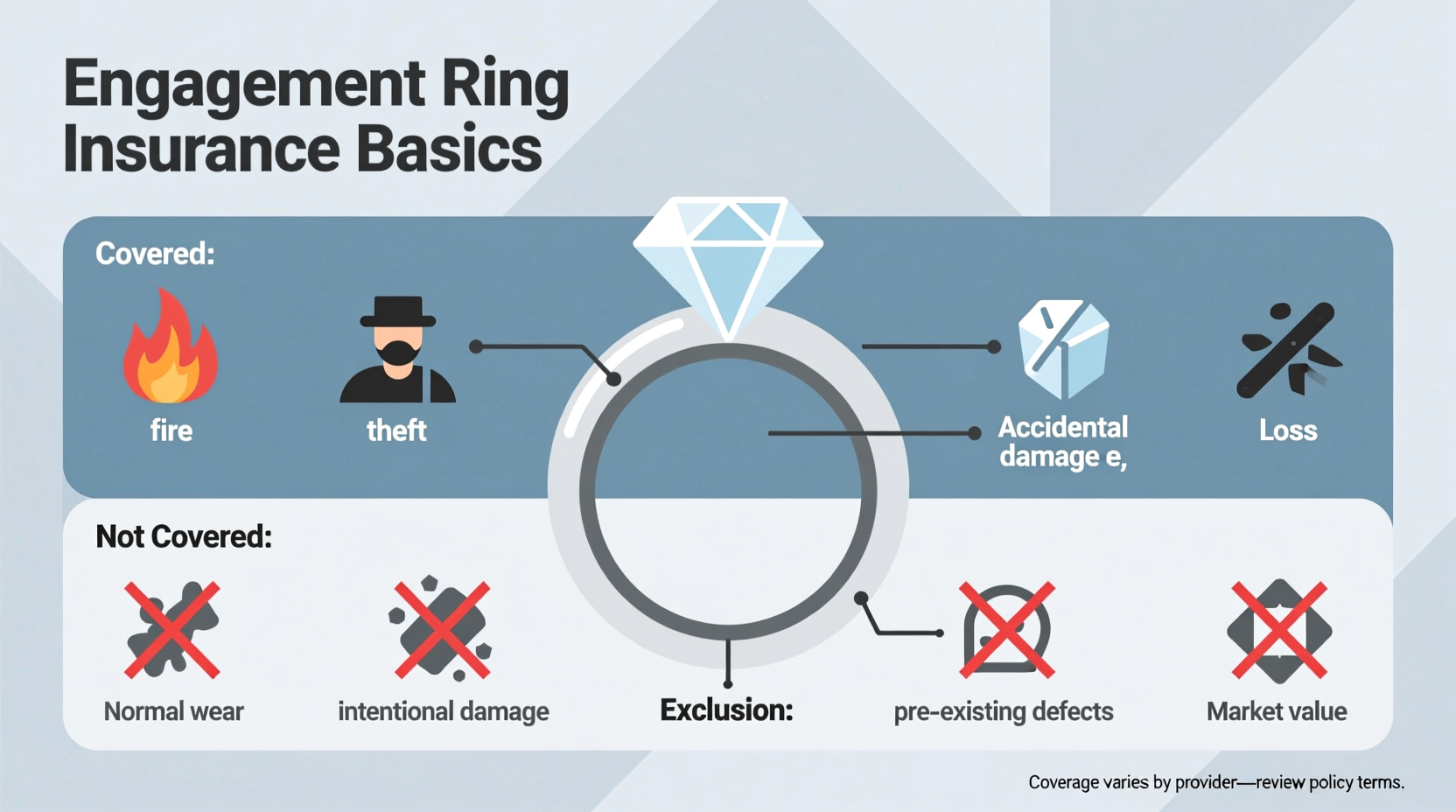 Engagement Ring Insurance Basics What Is Covered And What Is Not