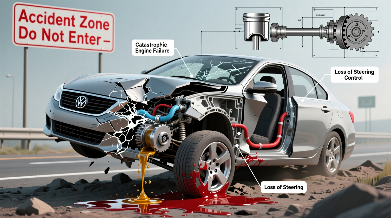 can a car be totaled due to mechanical failure