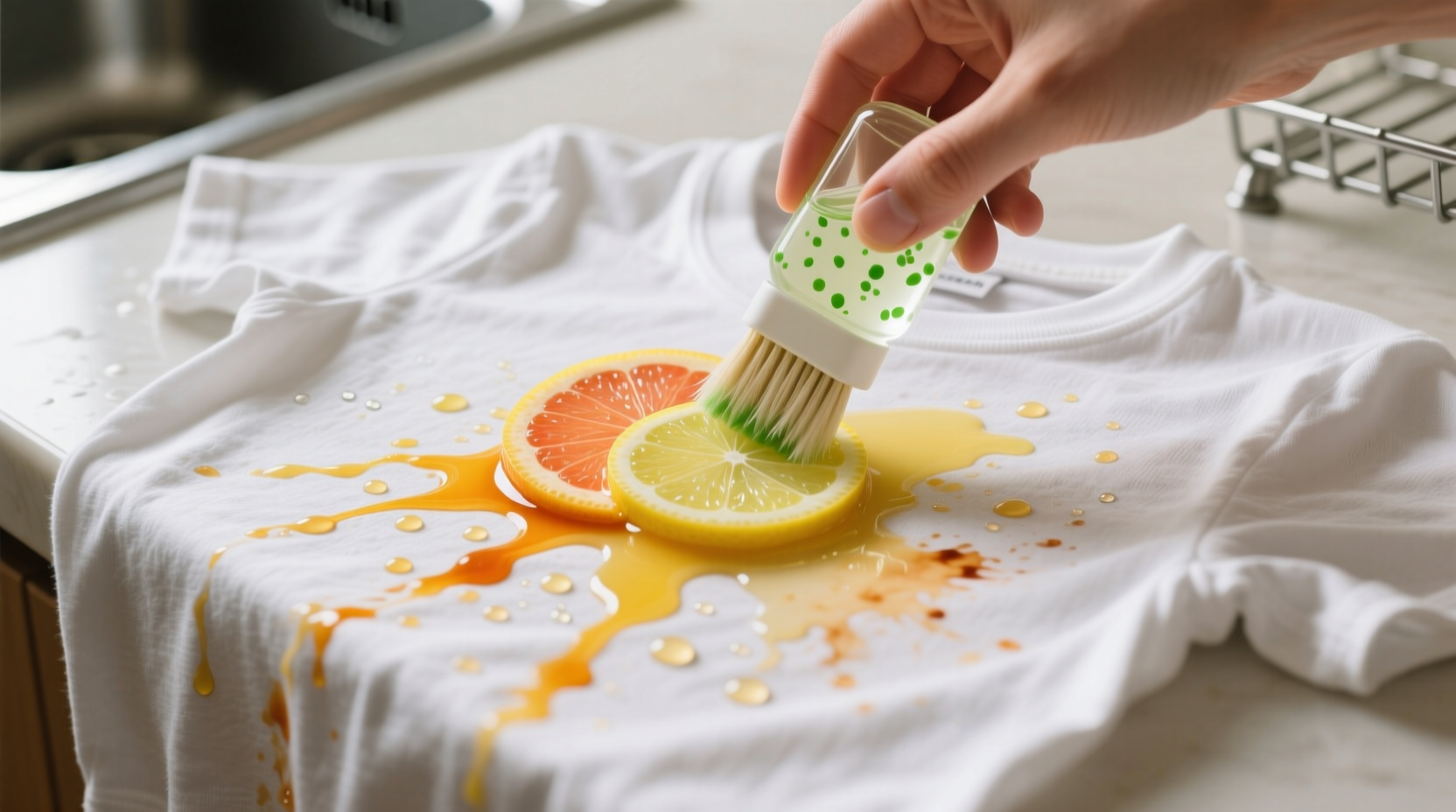 remove lemon lime grapefruit juice stains