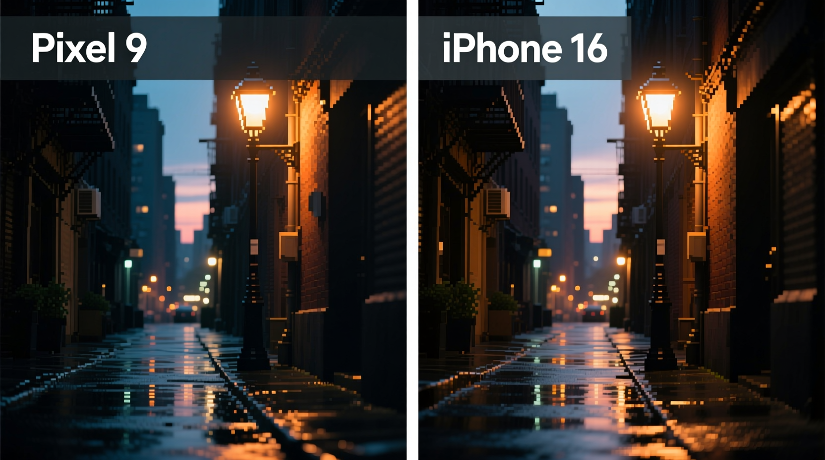 pixel 9 vs iphone 16 camera comparison which captures better low light photos