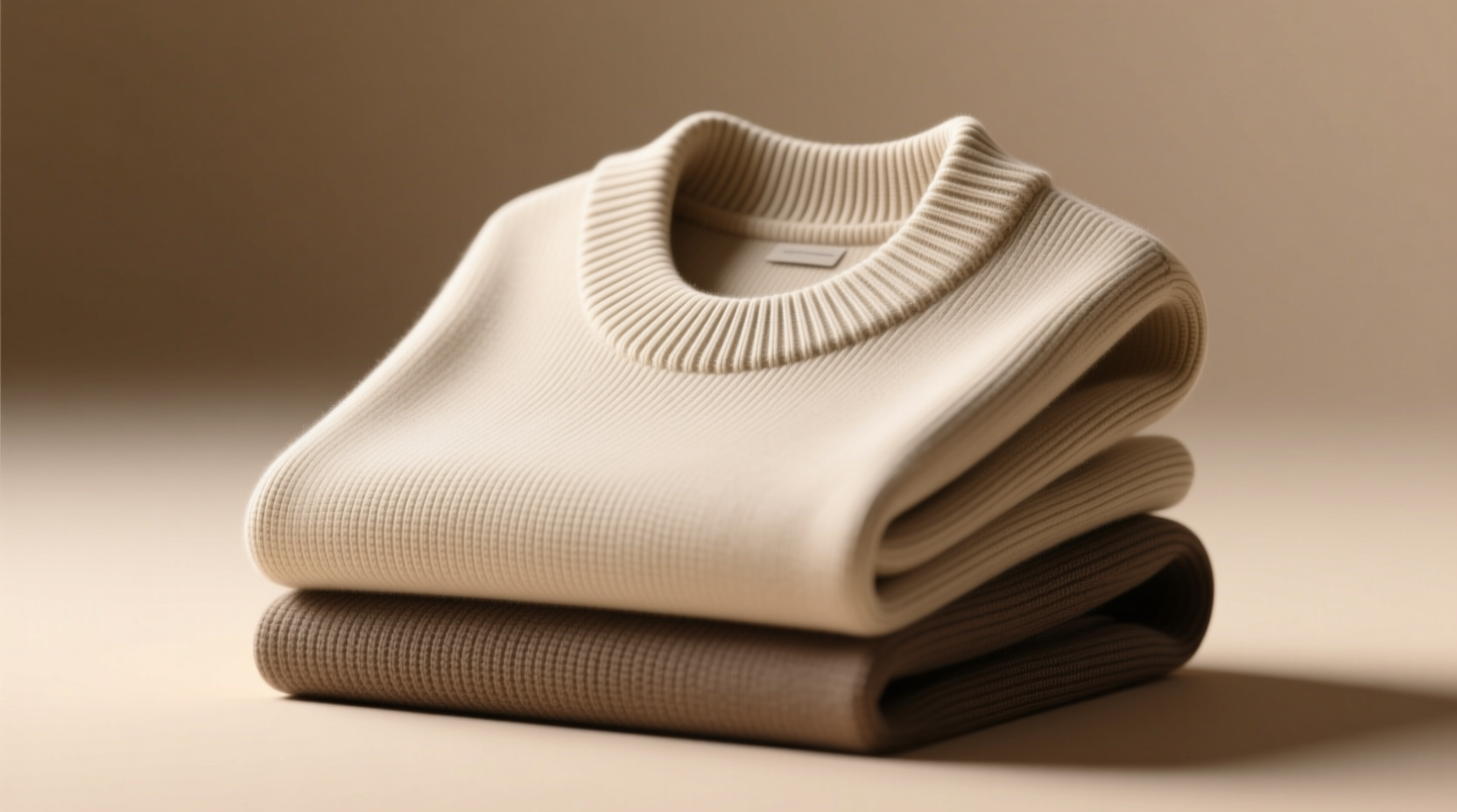 folded sweater stacking preserves necklines best