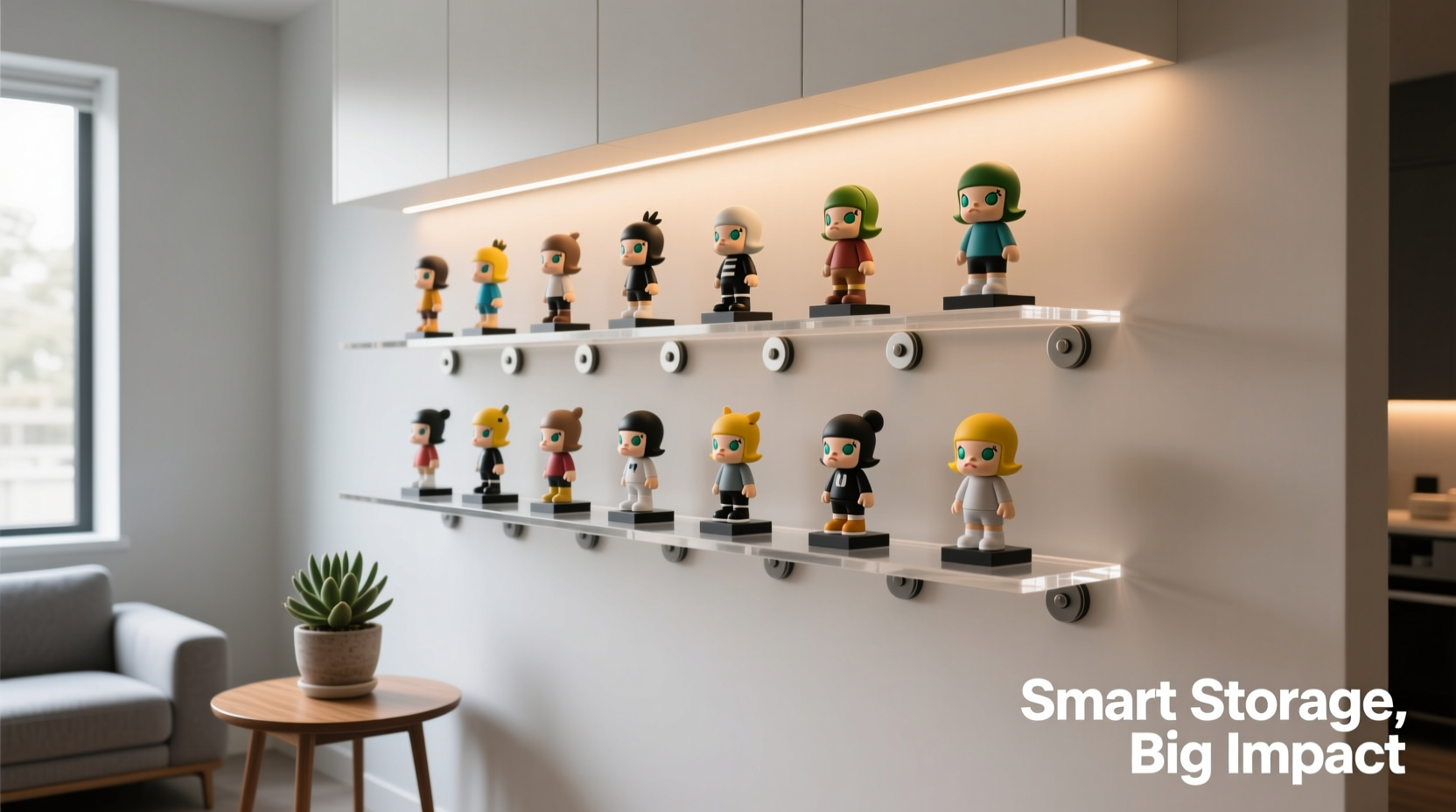 best ways to organize collectible figures without taking up too much space