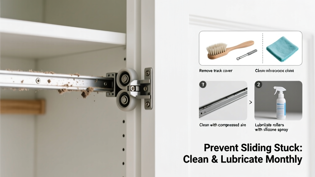 How to Prevent Closet Door Sliding Stuck in Track