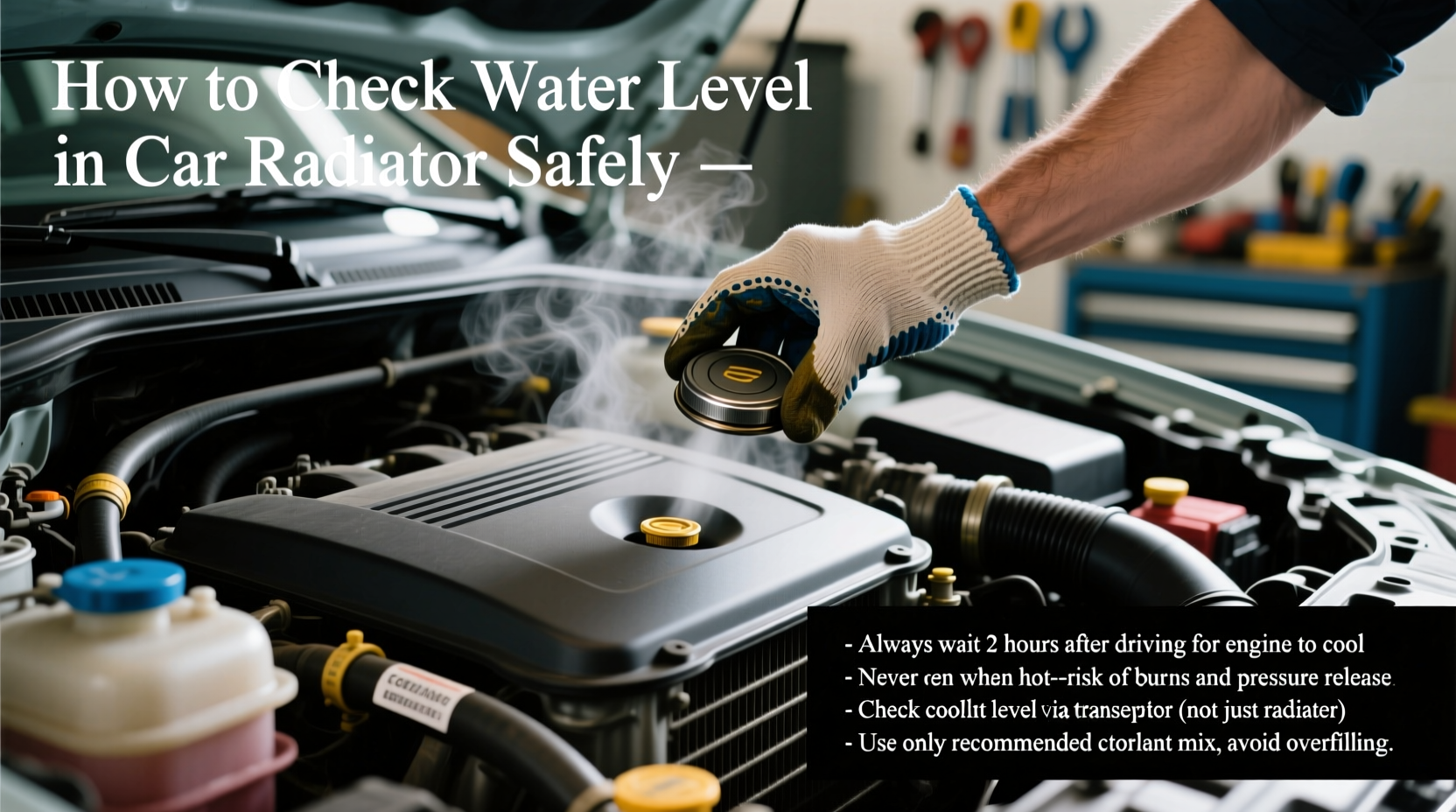 how to check water level in car radiator
