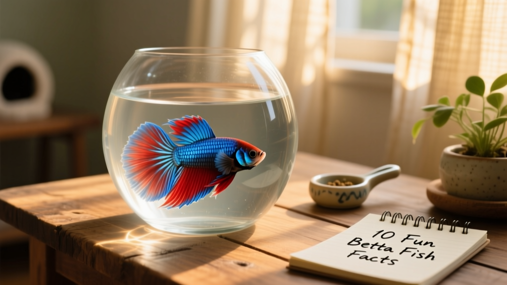A blue and red betta fish swimming in a tank