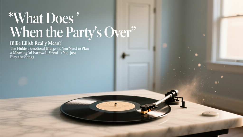 When the Party's Over Meaning: Farewell Event Guide