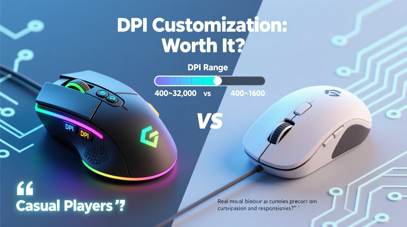 gaming mouse vs regular mouse is dpi customization worth it for casual players