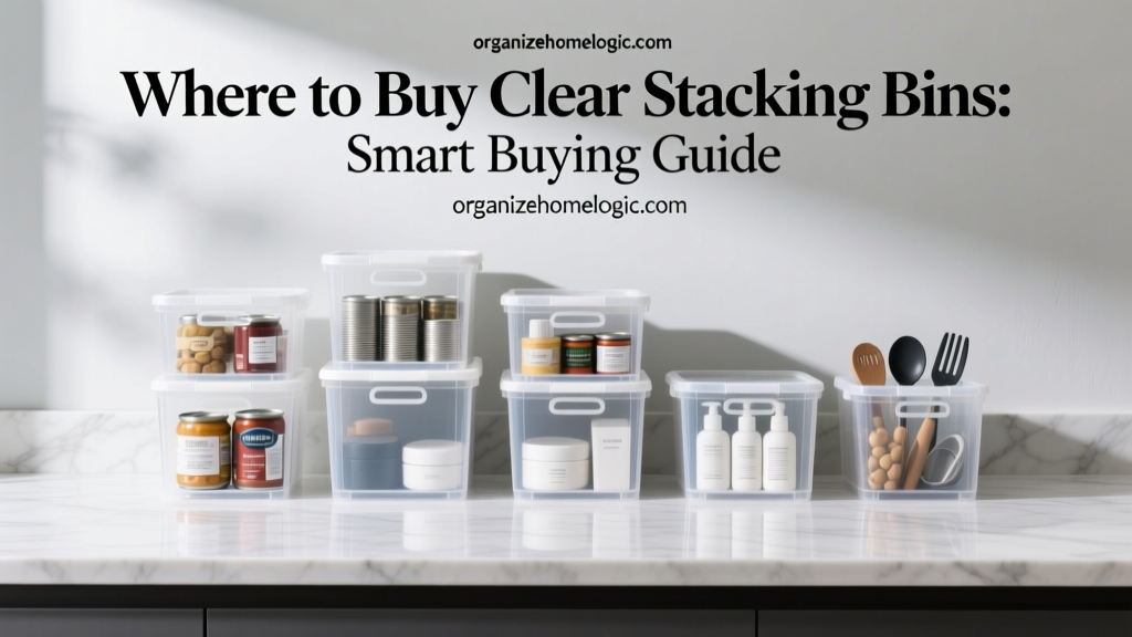 Where to Buy Clear Stacking Bins: Smart Buying Guide