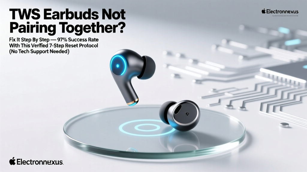 TWS Earbuds Not Pairing Together? Fix It Step By Step — 97% Success Rate With This Verified 7-Step Reset Protocol (No Tech Support Needed)