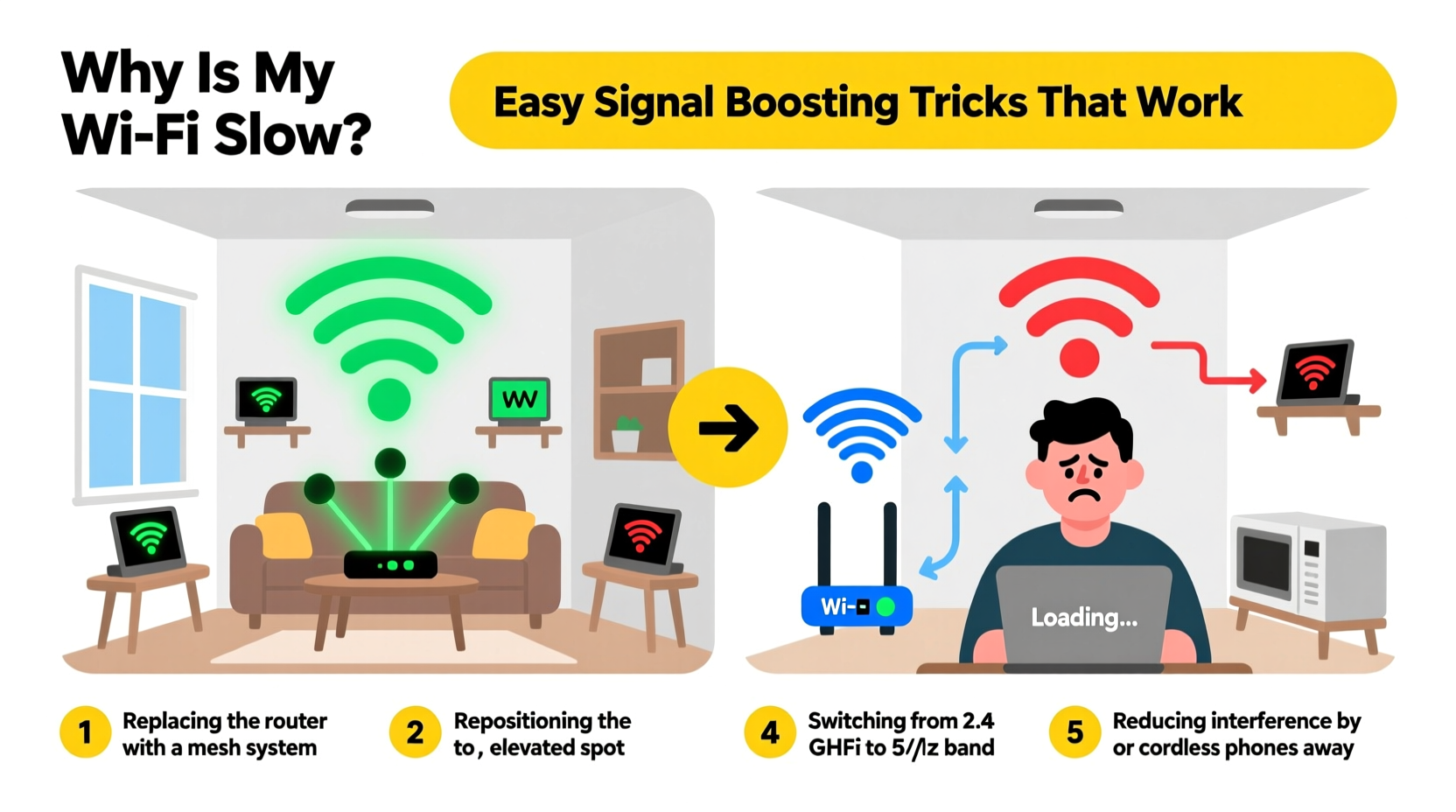 why is my wifi slow in one room easy signal boosting tricks that work