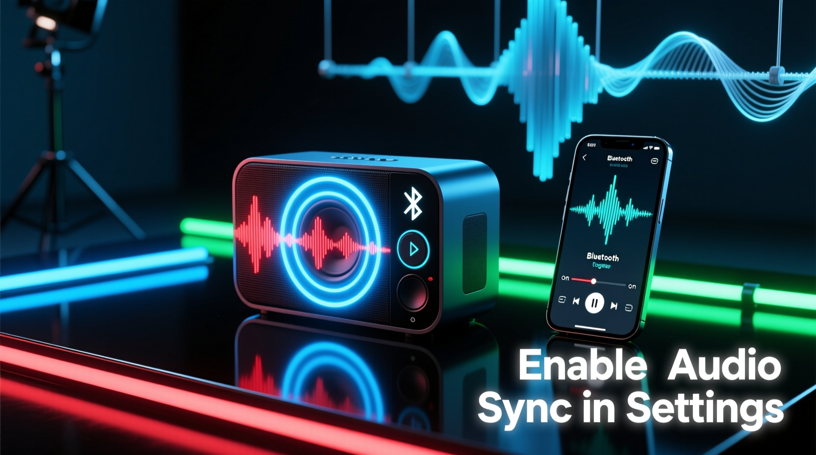 how to use bluetooth speakers to enhance your light show audio sync
