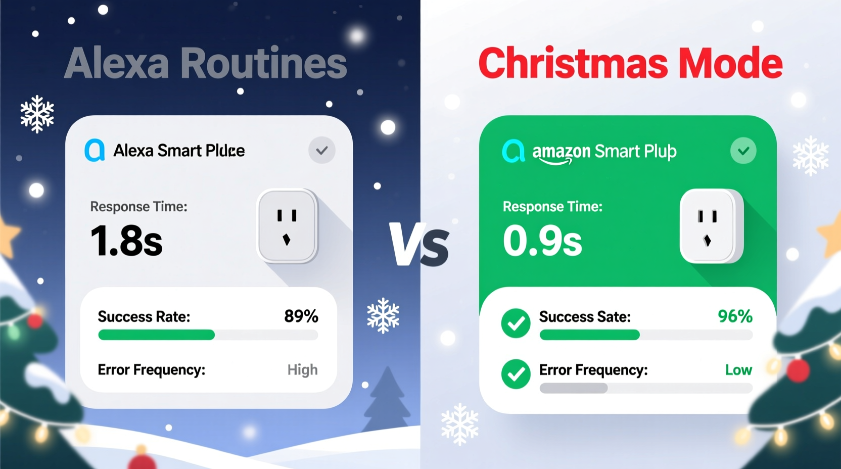 is the new amazon smart plug christmas mode actually more reliable than native alexa routines