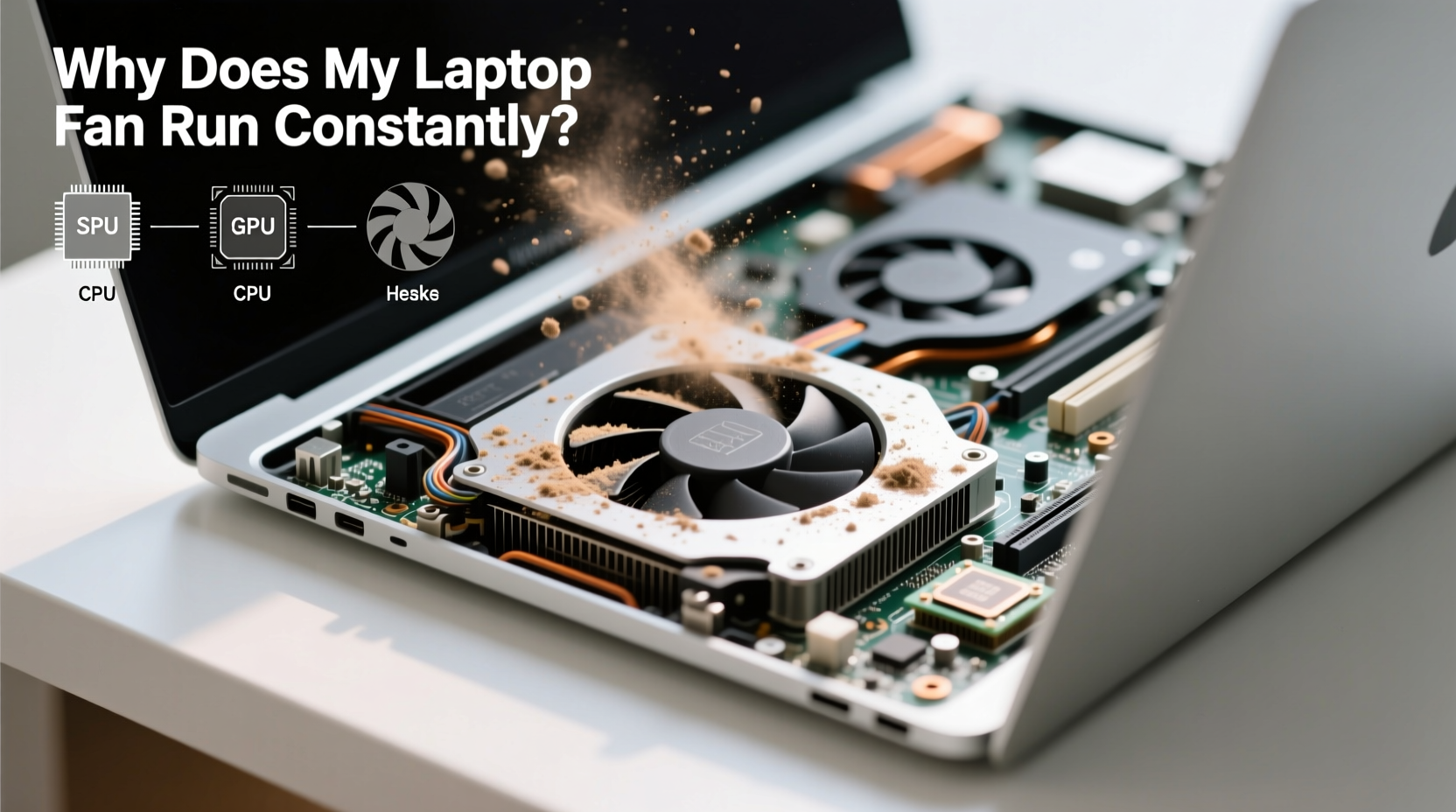 why does my laptop fan run constantly even when idle cleaning and optimization tips