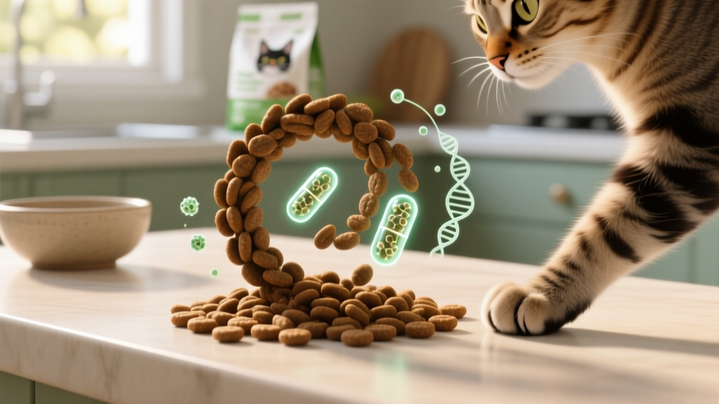 Cat Food Probiotics: Do They Survive in Kibble?