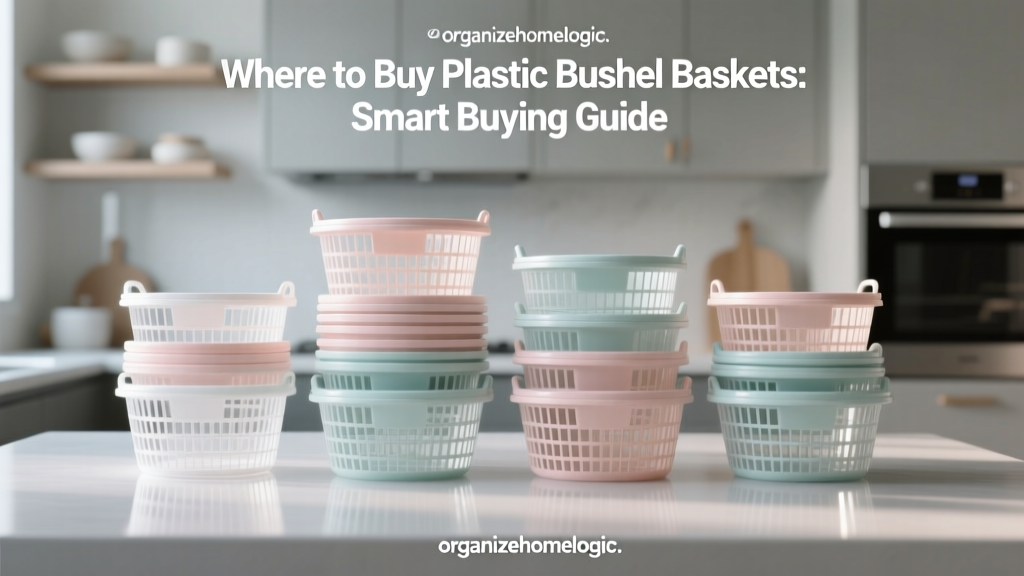Where to Buy Plastic Bushel Baskets: Smart Buying Guide