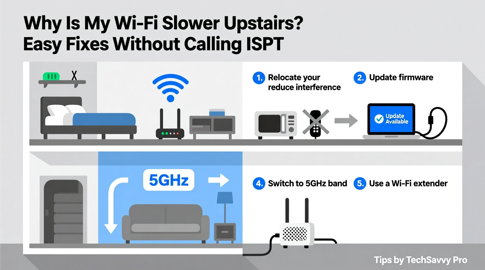 why is my wifi slower upstairs easy fixes without calling your isp