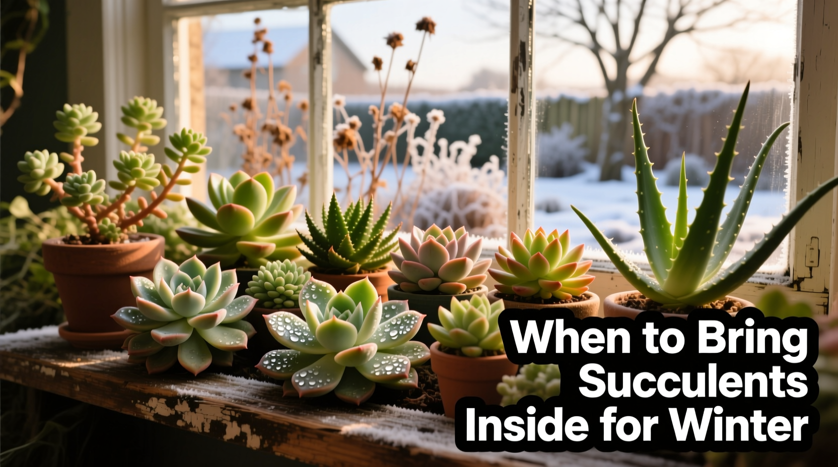 When to Bring Succulents Inside (2026)