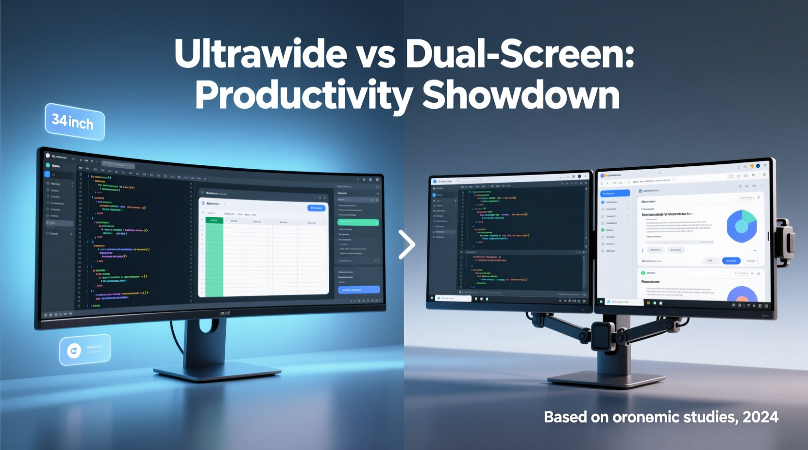 ultrawide monitor vs dual screen setup best for productivity