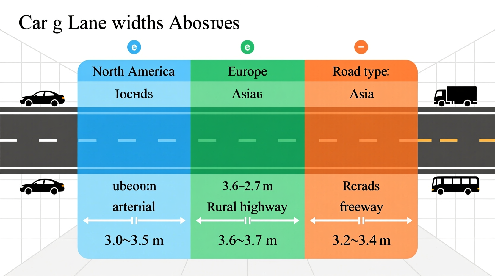 how wide is a car lane