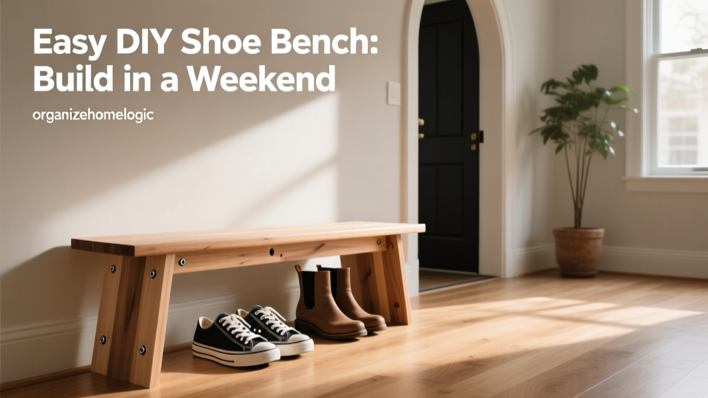 Easy DIY Shoe Bench: Build in a Weekend